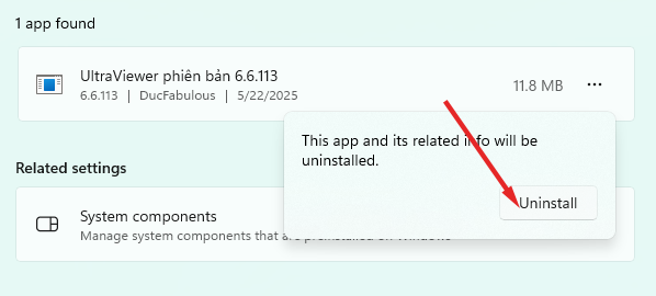 Uninstall