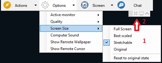 how to fix remote desktop resolution too small?