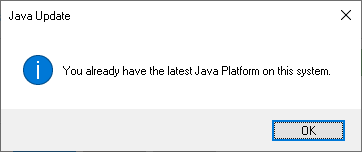 You already have the latest Java Platform on this system.