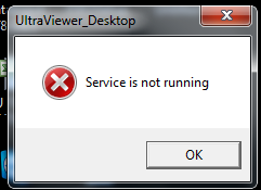 UltraViewer service is not running