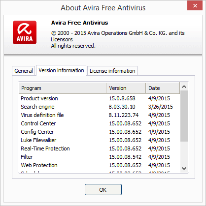 Avira 2015 Update