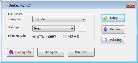 Lỗi không gõ được tiếng việt khi dùng Unikey 4.2 kết hợp với UltraViewer