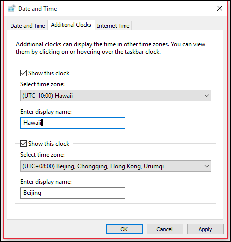 Thiết lập đồng hồ thế giới trong Windows 10 - Bước 6