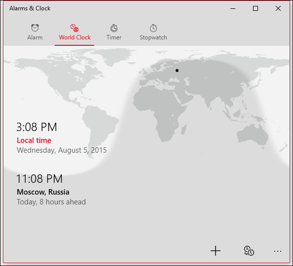 Thiết lập đồng hồ thế giới trong Windows 10 - Bước 8