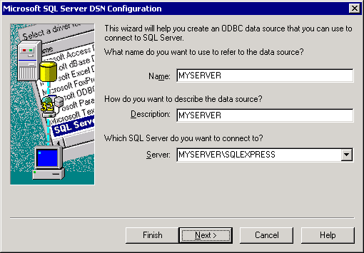 SQL Server DSN Configuration