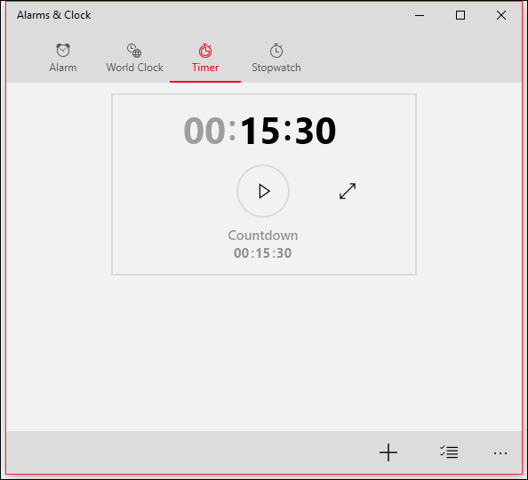 Thiết lập hẹn giờ trong Windows 10 - Bước 1
