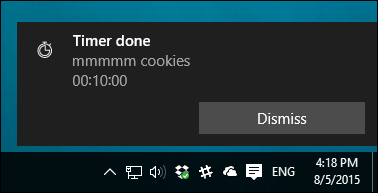 Thiết lập hẹn giờ trong Windows 10 - Bước 5