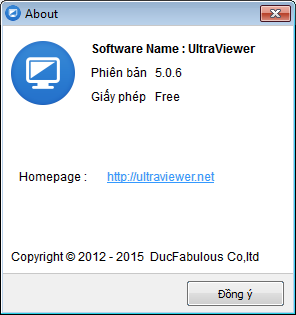 Phần mềm điều khiển máy tính từ xa UltraViewer 5.0.6